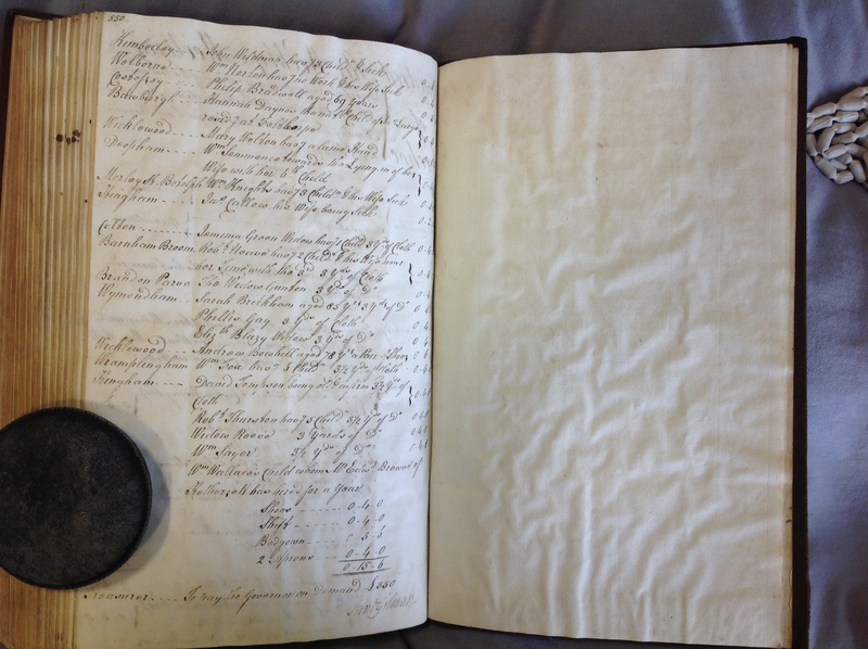 Forehoe Hundred - House of Industry Minute Book 1802-1805 p550-551 image 1 Forehoe Hundred - House of Industry Minute Book 1802-1805 p550-551 image 1
