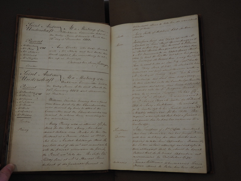 St Andrew Undershaft - Workhouse Minute Book 1801-1814 p8 image 1 St Andrew Undershaft - Workhouse Minute Book 1801-1814 p8 image 1