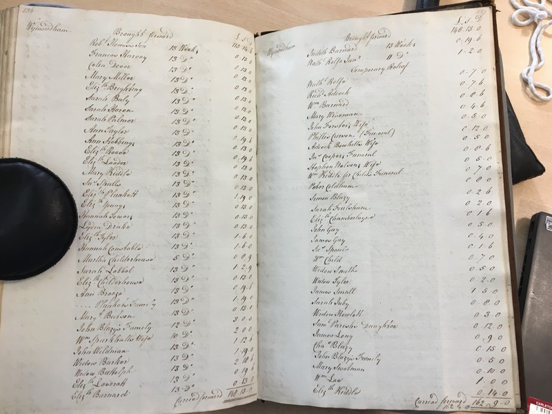 Forehoe Hundred - House of Industry Minute Book 1805-1807 p536-537 image 1