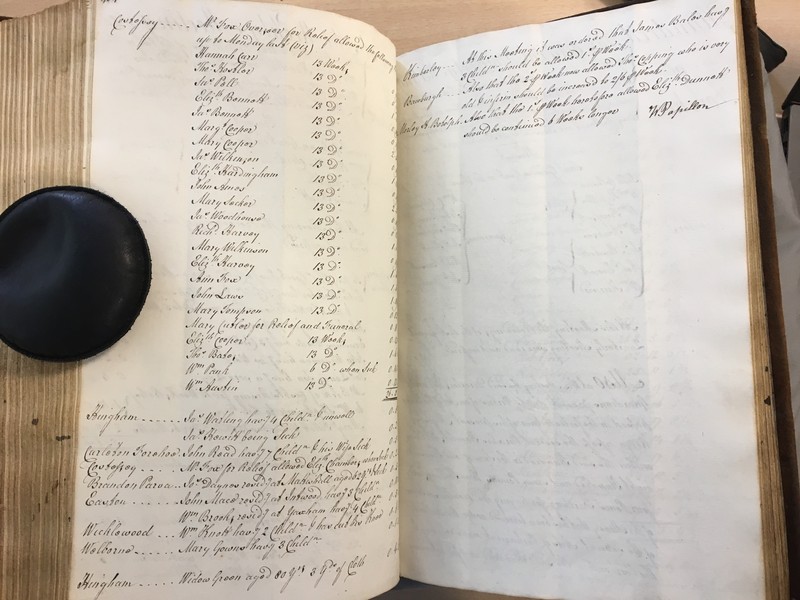 Forehoe Hundred - House of Industry Minute Book 1807-1809 p404-405 image 1 Forehoe Hundred - House of Industry Minute Book 1807-1809 p404-405 image 1