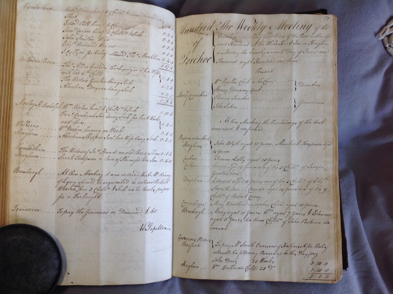 Forehoe Hundred - House of Industry Minute Book 1802-1805 p178-179 image 1 Forehoe Hundred - House of Industry Minute Book 1802-1805 p178-179 image 1