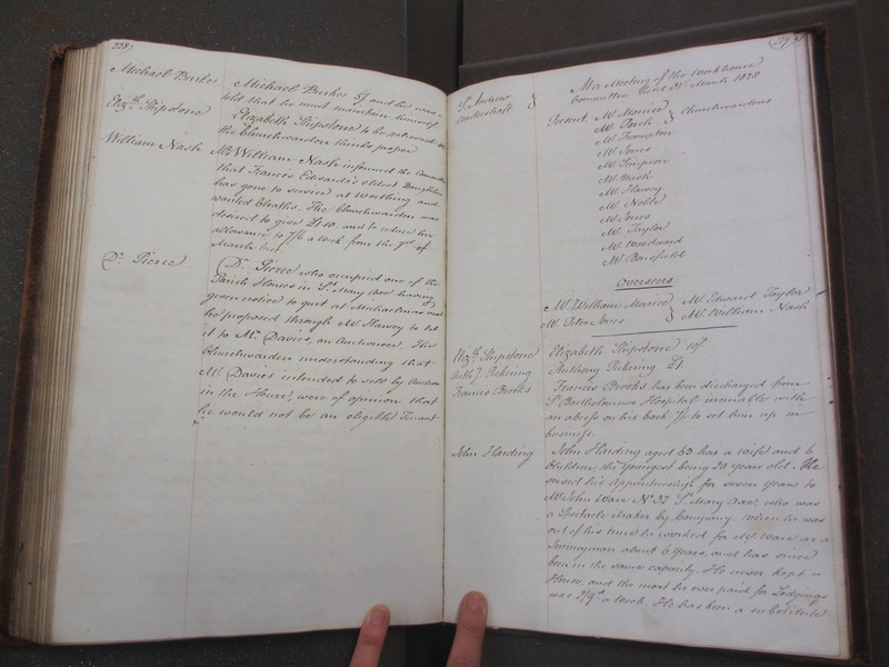 St Andrew Undershaft - Workhouse Minute Book 1822-1828 p228-229 image 1