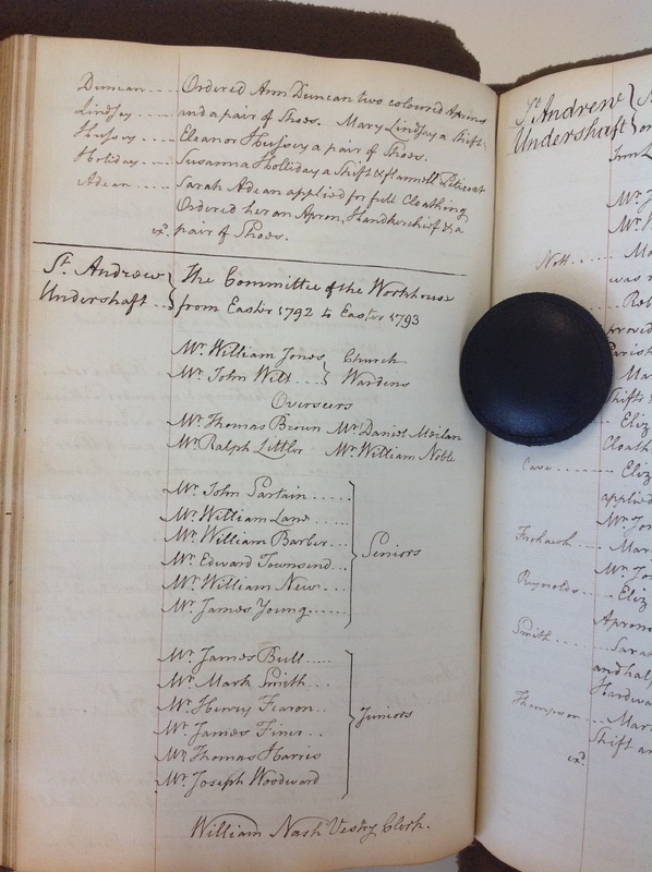 St Andrew Undershaft - Workhouse Minute Book 1780-1801 p140 image 1