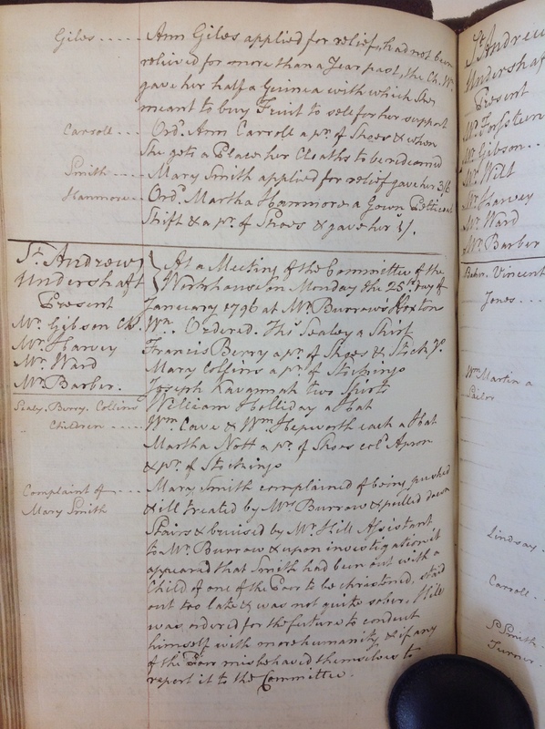 St Andrew Undershaft - Workhouse Minute Book 1780-1801 p176 image 1 St Andrew Undershaft - Workhouse Minute Book 1780-1801 p176 image 1