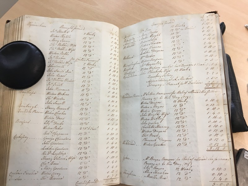 Forehoe Hundred - House of Industry Minute Book 1805-1807 p420-421 image 1 Forehoe Hundred - House of Industry Minute Book 1805-1807 p420-421 image 1