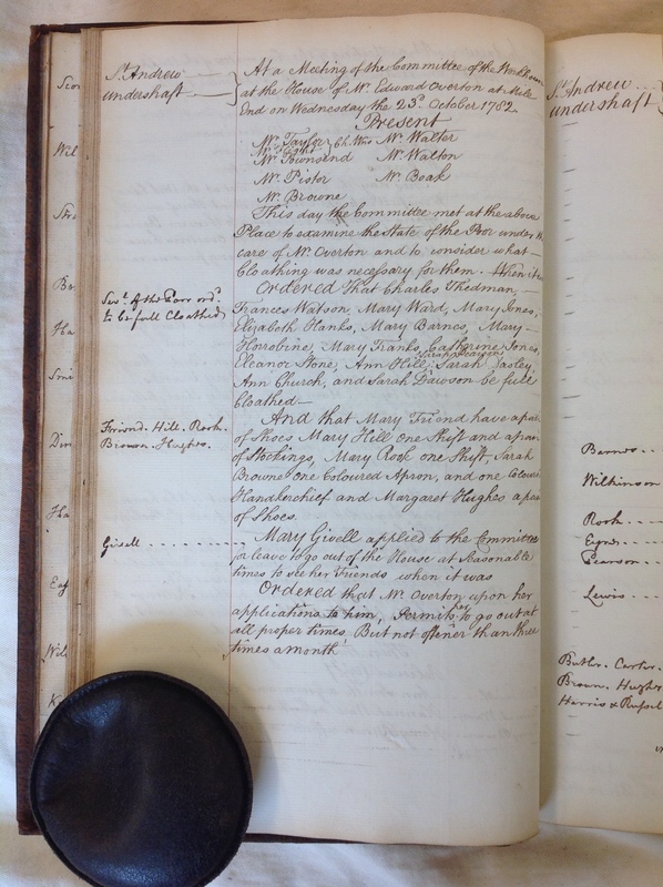 St Andrew Undershaft - Workhouse Minute Book 1780-1801 p42 image 1 St Andrew Undershaft - Workhouse Minute Book 1780-1801 p42 image 1