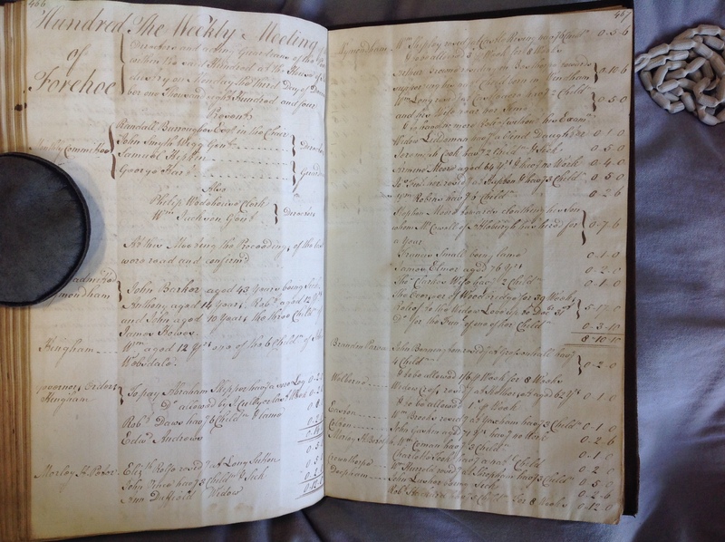 Forehoe Hundred - House of Industry Minute Book 1802-1805 p466-467 image 1 Forehoe Hundred - House of Industry Minute Book 1802-1805 p466-467 image 1