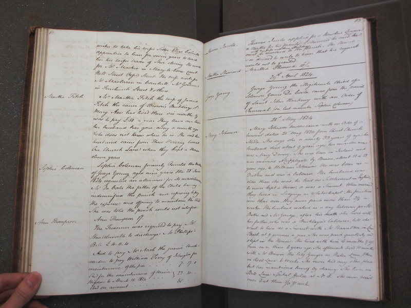St Andrew Undershaft - Workhouse Minute Book 1822-1828 p82-83 image 1