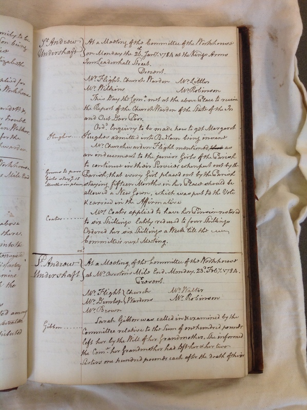 St Andrew Undershaft - Workhouse Minute Book 1780-1801 p53 image 1 St Andrew Undershaft - Workhouse Minute Book 1780-1801 p53 image 1
