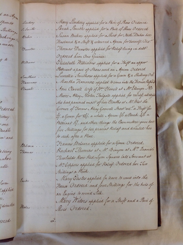 St Andrew Undershaft - Workhouse Minute Book 1780-1801 p11 image 1