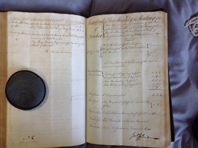 Forehoe Hundred - House of Industry Minute Book 1802-1805 p202-203 image 1 Forehoe Hundred - House of Industry Minute Book 1802-1805 p202-203 image 1