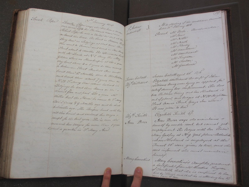 St Andrew Undershaft - Workhouse Minute Book 1822-1828 p226-227 image 1