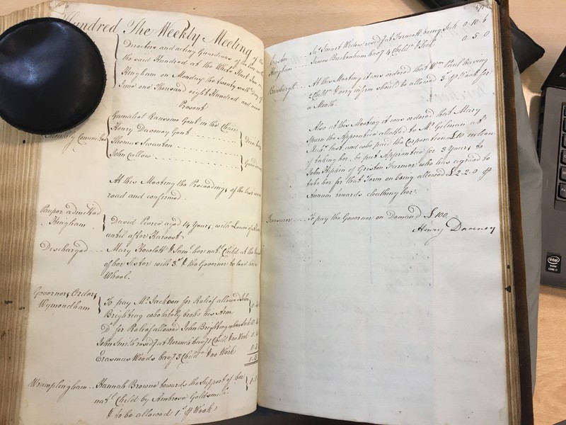 Forehoe Hundred - House of Industry Minute Book 1807-1809 p470-471 image 1 Forehoe Hundred - House of Industry Minute Book 1807-1809 p470-471 image 1