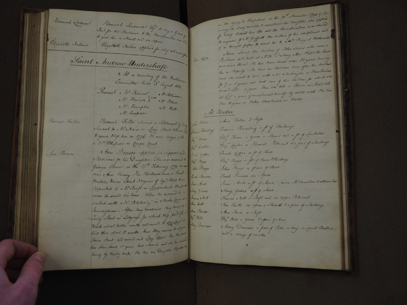 St Andrew Undershaft - Workhouse Minute Book 1801-1814 p110 image 1 St Andrew Undershaft - Workhouse Minute Book 1801-1814 p110 image 1