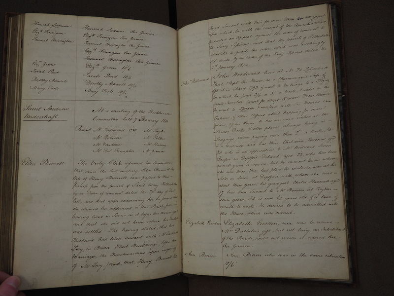 St Andrew Undershaft - Workhouse Minute Book 1801-1814 p128 image 1 St Andrew Undershaft - Workhouse Minute Book 1801-1814 p128 image 1