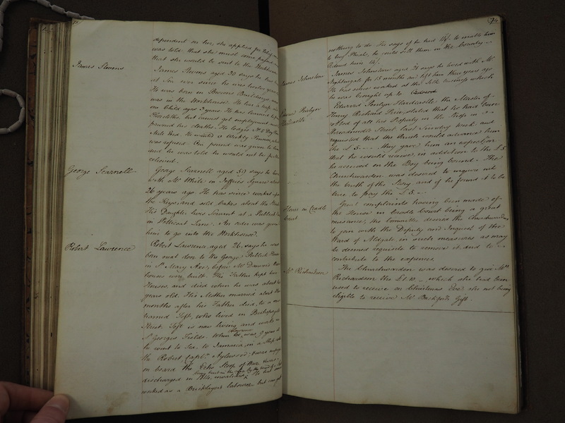 St Andrew Undershaft - Workhouse Minute Book 1814-1822 p73-74 image 1