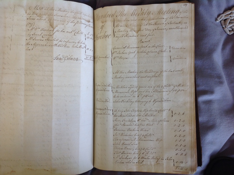 Forehoe Hundred - House of Industry Minute Book 1802-1805 p288-289 image 1 Forehoe Hundred - House of Industry Minute Book 1802-1805 p288-289 image 1