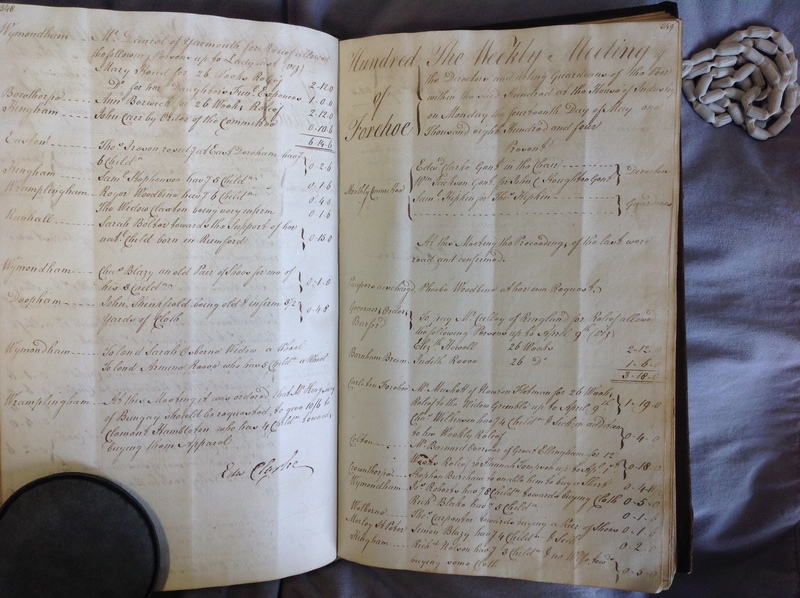 Forehoe Hundred - House of Industry Minute Book 1802-1805 p348-349 image 1 Forehoe Hundred - House of Industry Minute Book 1802-1805 p348-349 image 1