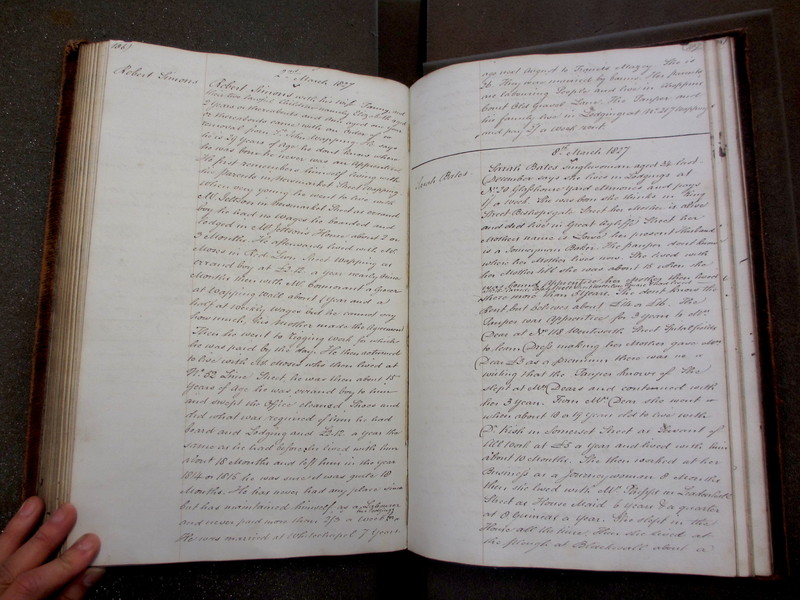 St Andrew Undershaft - Workhouse Minute Book 1822-1828 p186-187 image 1