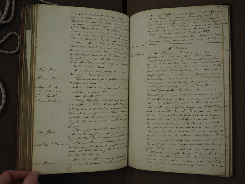 St Andrew Undershaft - Workhouse Minute Book 1814-1822 p196-197 image 1