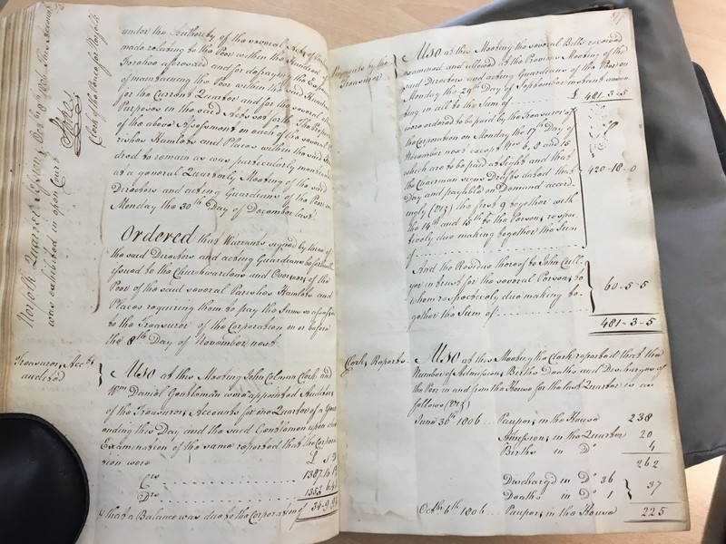 Forehoe Hundred - House of Industry Minute Book 1805-1807 p376-377 image 1 Forehoe Hundred - House of Industry Minute Book 1805-1807 p376-377 image 1