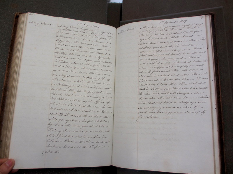 St Andrew Undershaft - Workhouse Minute Book 1822-1828 p206-207 image 1