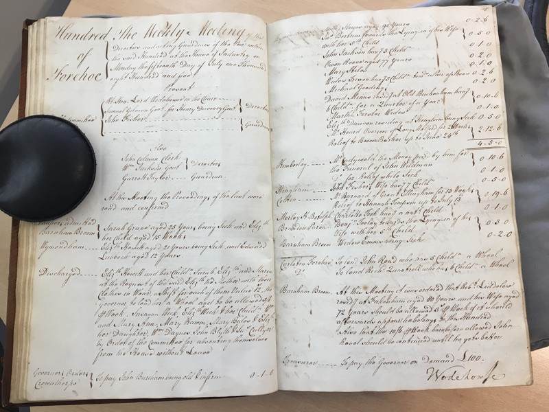 Forehoe Hundred - House of Industry Minute Book 1805-1807 p104-105 image 1 Forehoe Hundred - House of Industry Minute Book 1805-1807 p104-105 image 1
