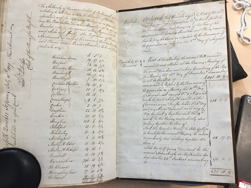 Forehoe Hundred - House of Industry Minute Book 1805-1807 p554-555 image 1