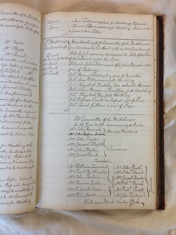 St Andrew Undershaft - Workhouse Minute Book 1780-1801 p75 image 1 St Andrew Undershaft - Workhouse Minute Book 1780-1801 p75 image 1