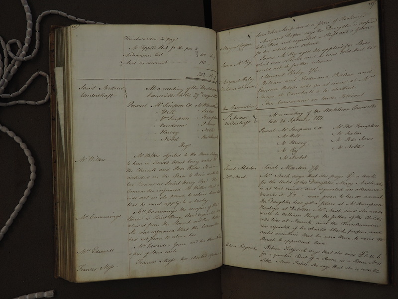 St Andrew Undershaft - Workhouse Minute Book 1814-1822 p226-227 image 1