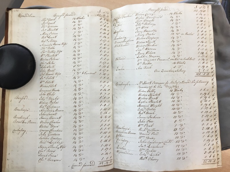 Forehoe Hundred - House of Industry Minute Book 1805-1807 p66-67 image 1