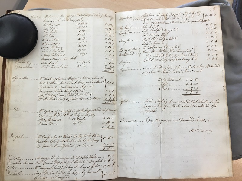 Forehoe Hundred - House of Industry Minute Book 1805-1807 p88-89 image 1