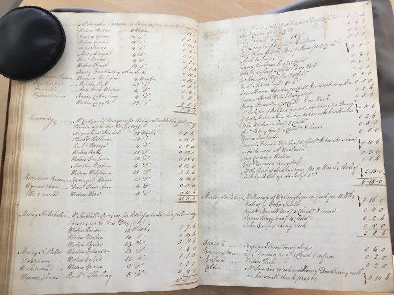Forehoe Hundred - House of Industry Minute Book 1805-1807 p212-213 image 1