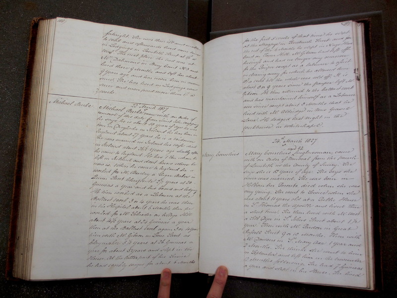 St Andrew Undershaft - Workhouse Minute Book 1822-1828 p188-189 image 1