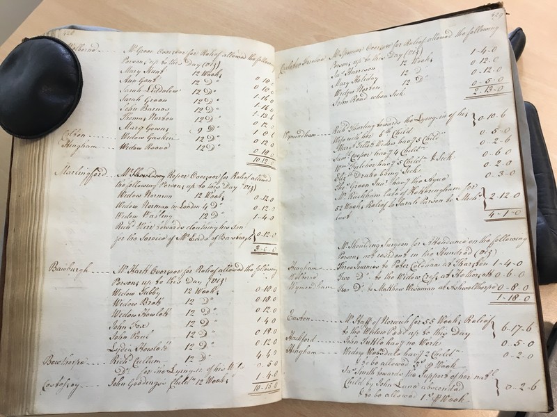Forehoe Hundred - House of Industry Minute Book 1805-1807 p428-429 image 1 Forehoe Hundred - House of Industry Minute Book 1805-1807 p428-429 image 1