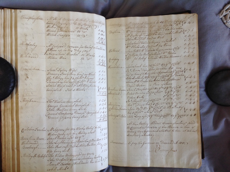 Forehoe Hundred - House of Industry Minute Book 1802-1805 p74-75 image 1