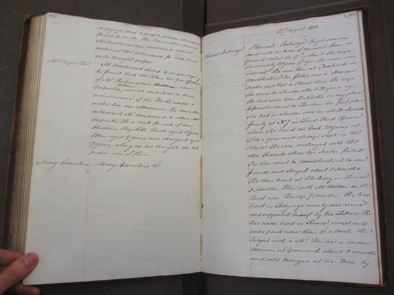 St Andrew Undershaft - Workhouse Minute Book 1822-1828 p242-243 image 1