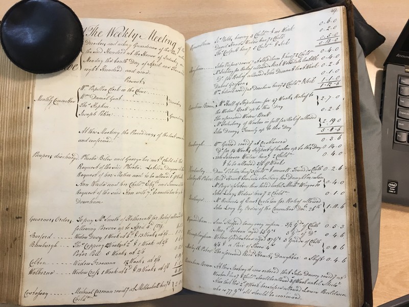 Forehoe Hundred - House of Industry Minute Book 1807-1809 p416-417 image 1 Forehoe Hundred - House of Industry Minute Book 1807-1809 p416-417 image 1