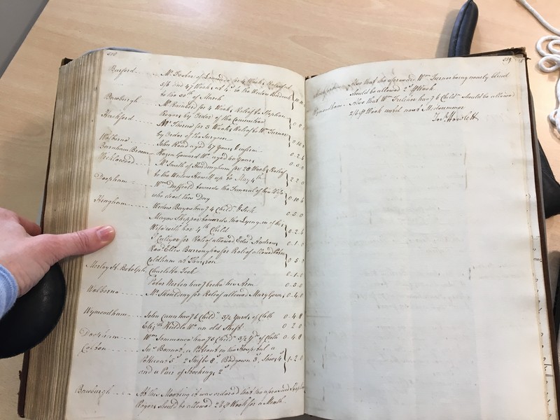 Forehoe Hundred - House of Industry Minute Book 1805-1807 p518-519 image 1
