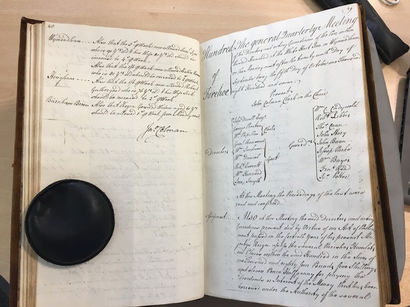 Forehoe Hundred - House of Industry Minute Book 1807-1809 p48-49 image 1 Forehoe Hundred - House of Industry Minute Book 1807-1809 p48-49 image 1