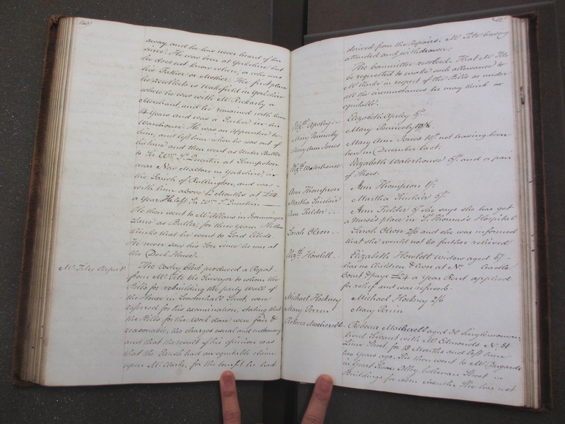 St Andrew Undershaft - Workhouse Minute Book 1822-1828 p140-141 image 1 St Andrew Undershaft - Workhouse Minute Book 1822-1828 p140-141 image 1
