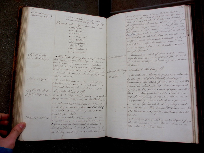 St Andrew Undershaft - Workhouse Minute Book 1822-1828 p176-177 image 1