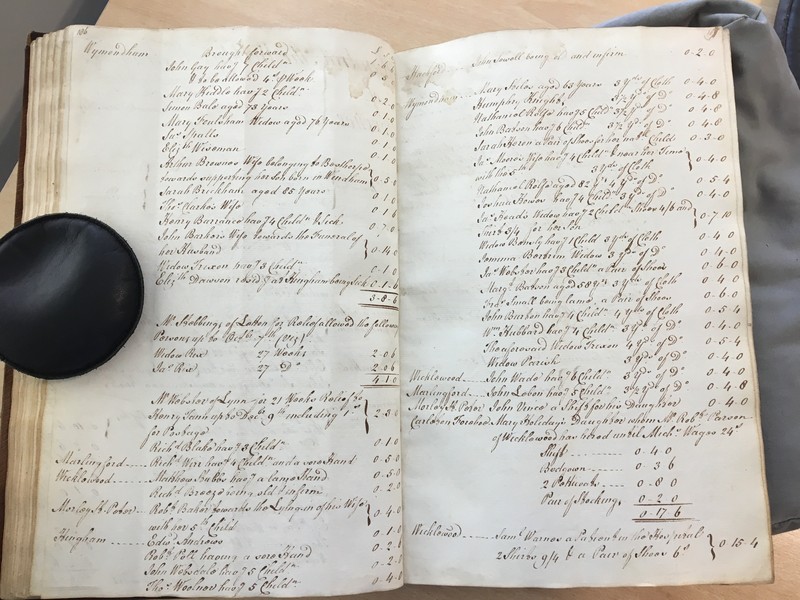Forehoe Hundred - House of Industry Minute Book 1805-1807 p186-187 image 1 Forehoe Hundred - House of Industry Minute Book 1805-1807 p186-187 image 1