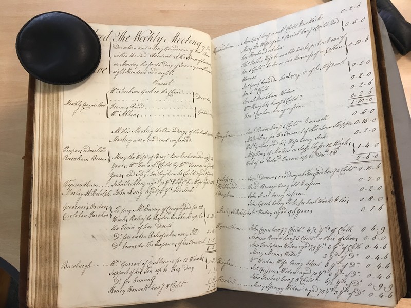 Forehoe Hundred - House of Industry Minute Book 1807-1809 p116-117 image 1 Forehoe Hundred - House of Industry Minute Book 1807-1809 p116-117 image 1