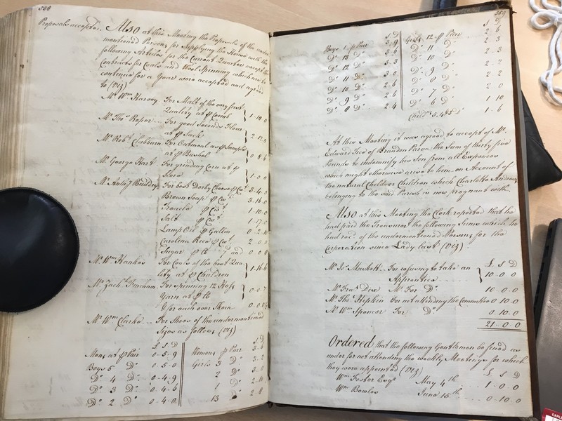 Forehoe Hundred - House of Industry Minute Book 1805-1807 p558-559 image 1
