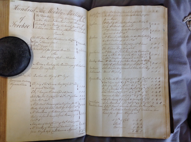 Forehoe Hundred - House of Industry Minute Book 1802-1805 p244-245 image 1 Forehoe Hundred - House of Industry Minute Book 1802-1805 p244-245 image 1