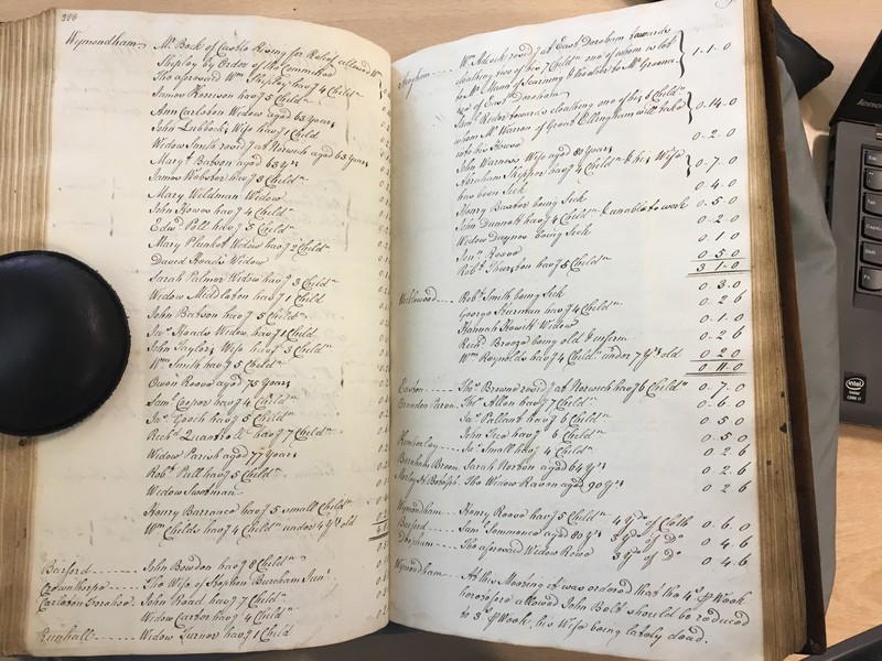 Forehoe Hundred - House of Industry Minute Book 1807-1809 p288-289 image 1 Forehoe Hundred - House of Industry Minute Book 1807-1809 p288-289 image 1