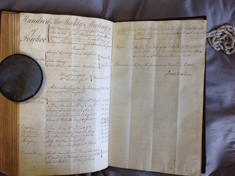 Forehoe Hundred - House of Industry Minute Book 1802-1805 p396-397 image 1 Forehoe Hundred - House of Industry Minute Book 1802-1805 p396-397 image 1