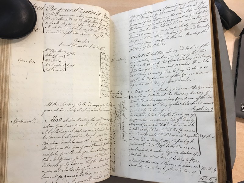 Forehoe Hundred - House of Industry Minute Book 1807-1809 p166-167 image 1 Forehoe Hundred - House of Industry Minute Book 1807-1809 p166-167 image 1