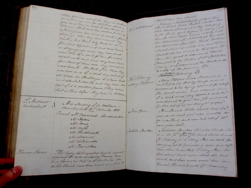 St Andrew Undershaft - Workhouse Minute Book 1822-1828 p247-248 image 1